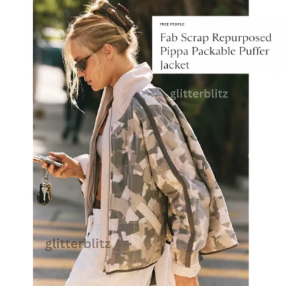 Free People Movement Pippa Packable Puffer Jacket in Tofu Combo - Picture 12 of 13